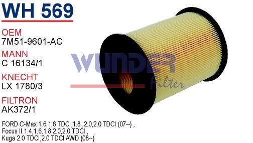 WUNDER WH569 — VOLVO S40 1.6 TDCI
