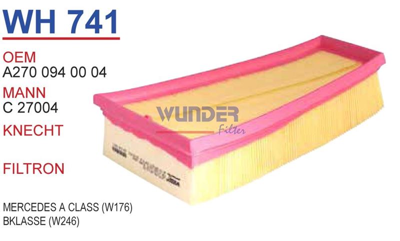 WUNDER WH741 — MERCEDES A CLASS (W176) BKLASSE (W246)