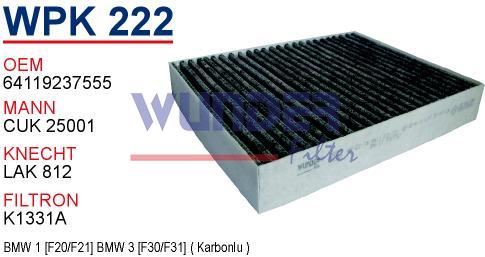 WUNDER WPK222 — BMW 1 [F20F21] BMW 3 [F30F31]