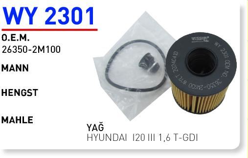 WUNDER WY2301 — 26350-2M100 HYUNDAI İ20 III 1,6 T-GDİ